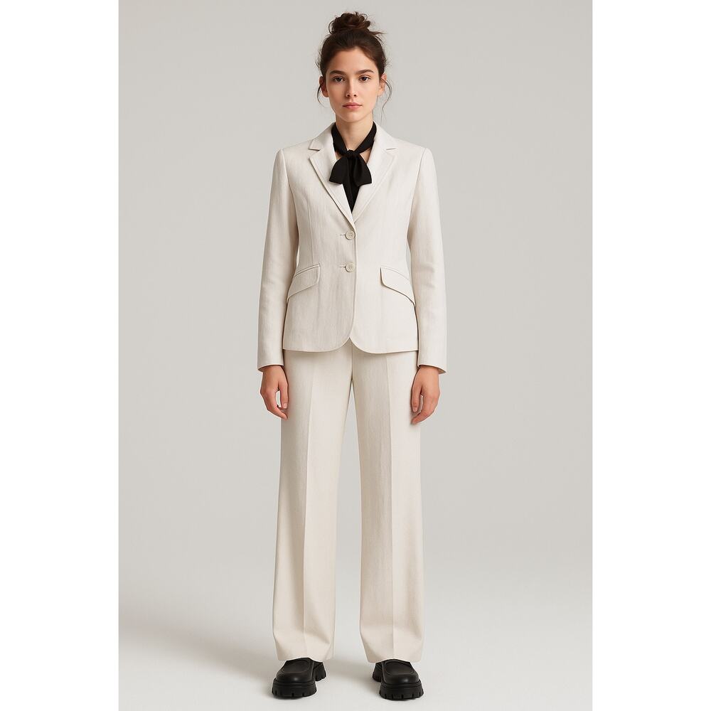 Lorena Antoniazzi Silk-Cotton Textured Blazer – IT 42 (US ~6) – Deadstock / NWT